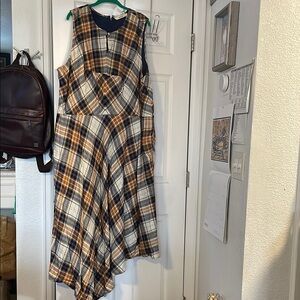 Plaid Sleeveless Dress